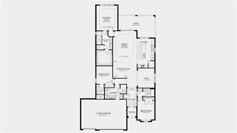 Esplanade At Artisan Lakes Lazio 3 Car Floor Plan