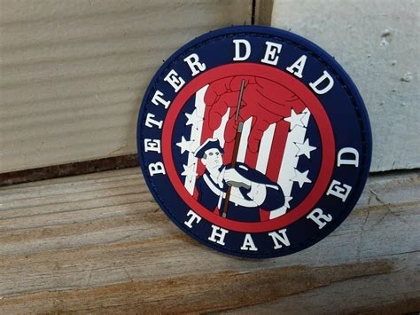 Better Dead than Red 1950s hooked back tactical morale patch | #3889102792