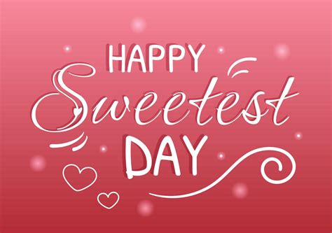 Happy Sweetest Day on 21 October Sweet Holiday Event Hand Drawn Cartoon ...