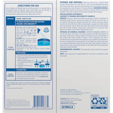 Clorox Pool&Spa Shock Clear 4 in 1 6-Pack 96-oz Pool Shock 32706CLX at ...