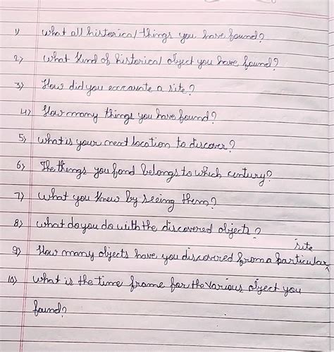 You have an interview with an archaeologist prepare a list of 10 ...