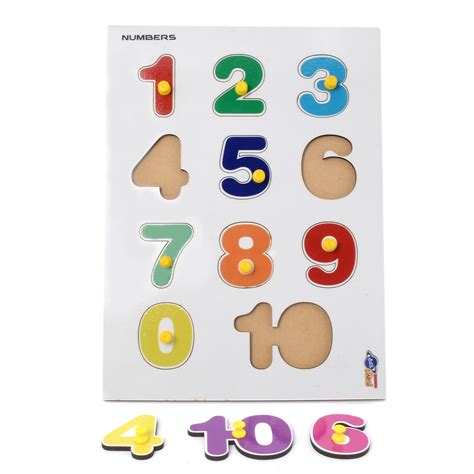 Planet of Toys Premium Wooden Colorful Educational Number Learning ...