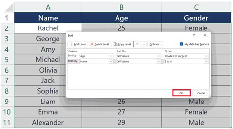 Image result for Sort Level Excel