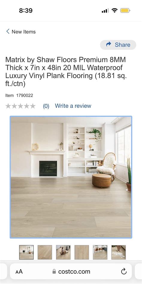 Matrix by Shaw LVP Flooring at Costco : r/Costco
