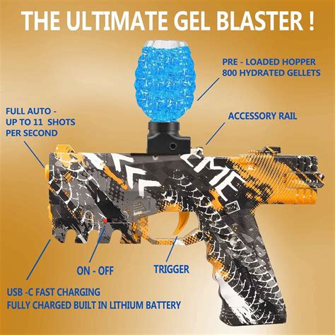 Buy Electric Gel Ball Blaster, Gel Blaster Surge Gen Gel Snipers, with ...