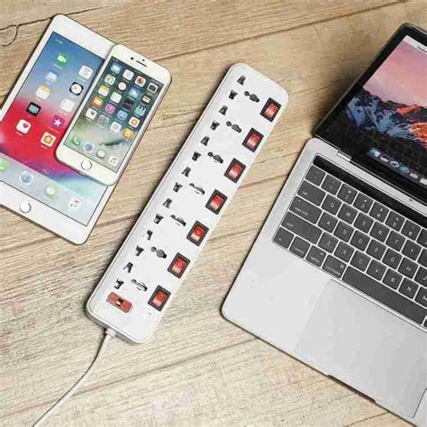 Land track 6 Amp Extension Board 3 meter multi plug points Surge ...