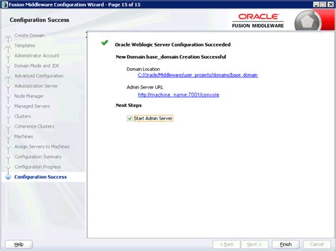 Fusion Middleware Configuration Wizard 的图像结果