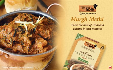 Kitchens of India Murgh Methi, ITC Ready to Eat Indian Food, Just Heat ...