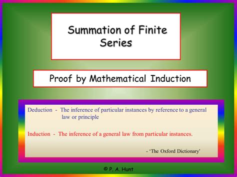 Proof by Mathematical Induction | Teaching Resources