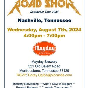 Belgard Road Show - Nashville, TN, Mayday Brewery, Murfreesboro, 7 ...