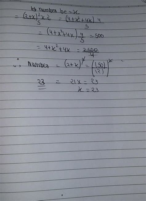 Square of two more than a two digit number is multiplied and divided by ...