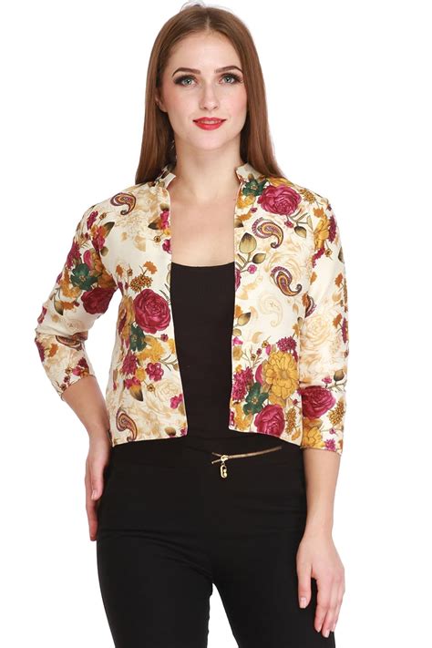 Buy Cottinfab Women's A-Line Coat (DSS9142A-Medium_Multicolour_M) at ...