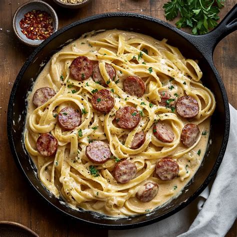 Easy Smoked Sausage Cajun Alfredo Recipe - Ready in 30 Minutes ...