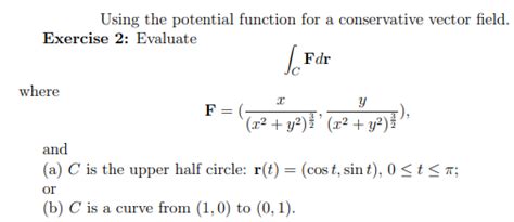 Image result for Potential Function Conservative Vector Field