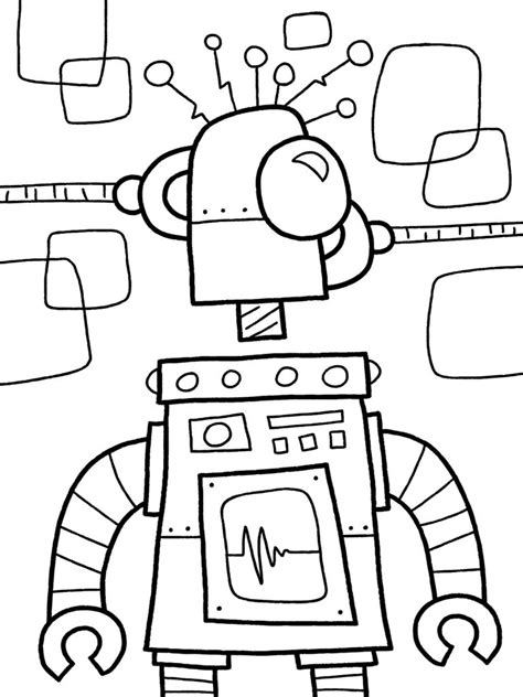 Robot Coloring Pages 的图像结果