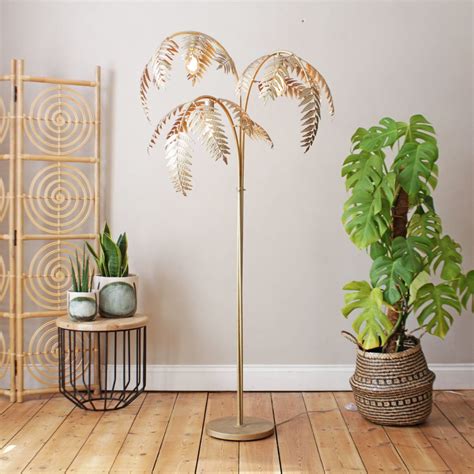 Antique Gold Palm Floor Lamp – Sophie MacBain | Antique gold, Floor ...