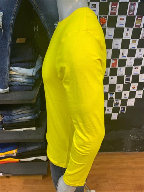 Dark Lemon Basic Cotton Full Sleeves Tshirt – Likera