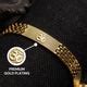 Gold Plated Sacred Grid Om Bracelet – Japam
