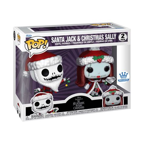 Buy Pop! Santa Jack & Christmas Sally (Diamond) 2-Pack at Funko.