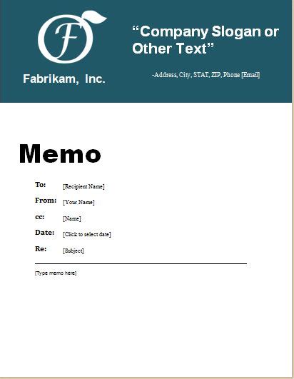 Basic Memorandum Format 的图像结果