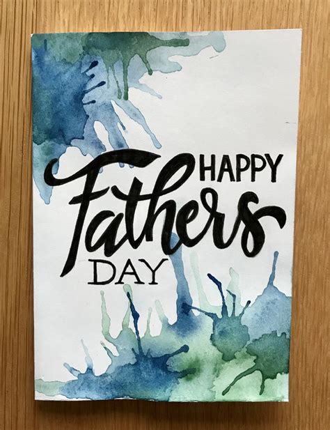 father's day cards watercolor