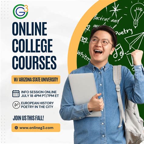 Don't forget to attend today's info session at 4pm Pacific/7pm Eastern! Learn about online dual ...