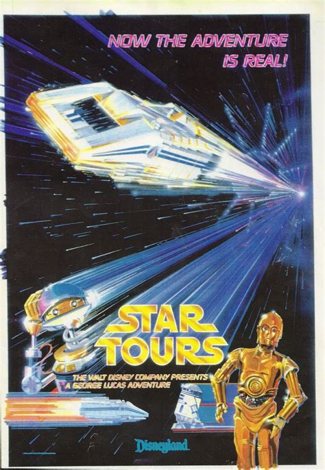 DISNEY PARK ATTRACTION POSTERS: DISNEYLAND'S NEW GENERATION III STAR TOURS POSTER DEBUTS!!!!