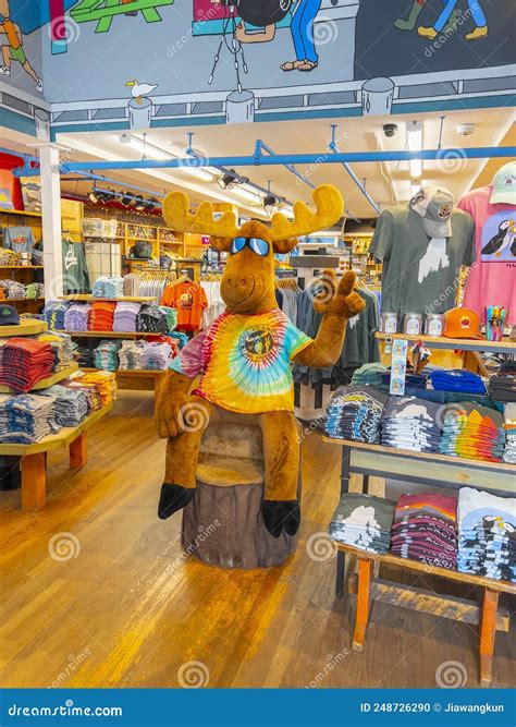 Cool As a Moose Store, Bar Harbor, Maine, USA Editorial Image - Image ...