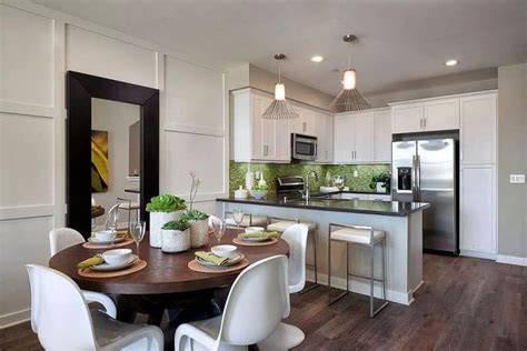 kitchen and dining room combined