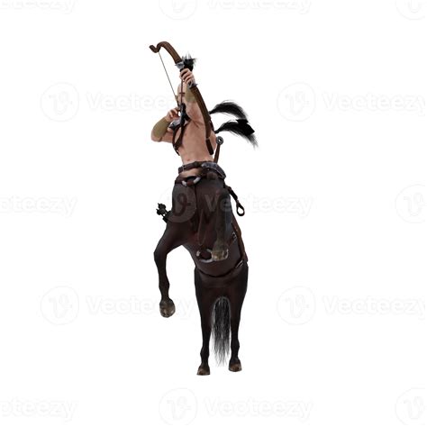 Centaur greek mythology creature half man half horse isolated model ...