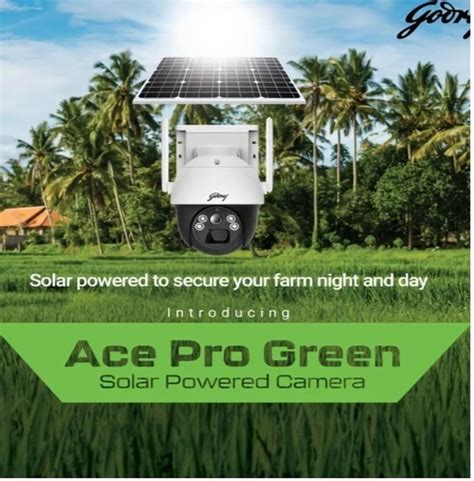 Godrej Ace Pro Green 4MP Solar Powered Camera | Godrej Safe Lockers