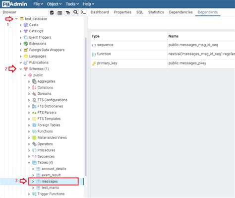 Image result for PostgreSQL Display Table