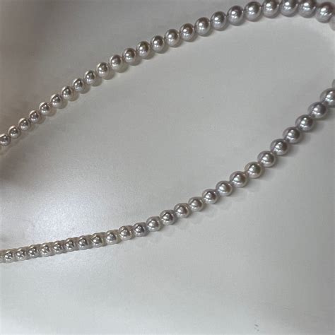 （接预定 2周到）日本珠宝 akoya无调色天然灰5-5.5mm – chuxinxiaopu