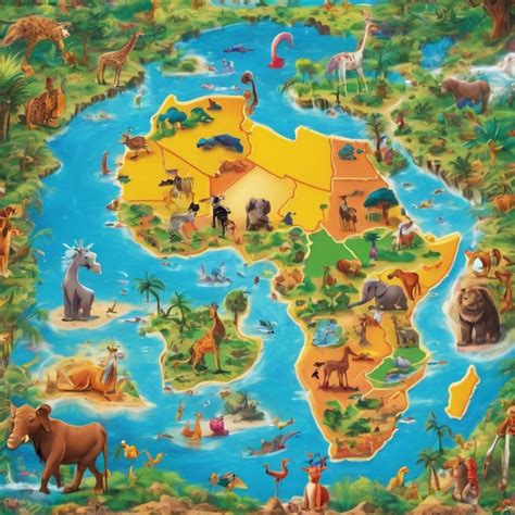 african map for kids