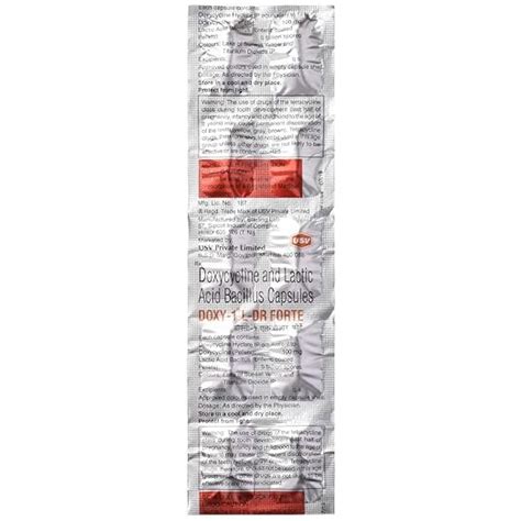 Doxy-1 L-DR Forte - Strip of 10 Capsules : Amazon.in: Health & Personal ...