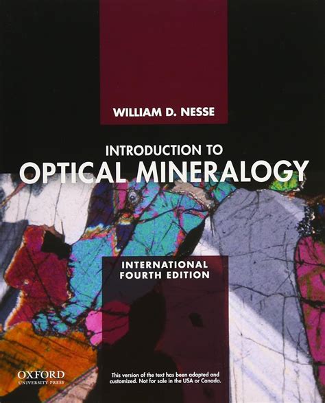 Introduction to Optical Mineralogy: Nesse, Dr. William: 9780199846283: Amazon.com: Books