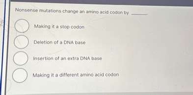 Image result for Stop Codons Nonsense Mutations
