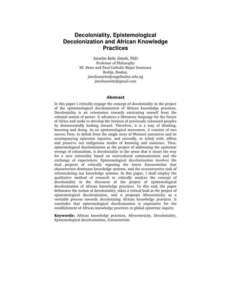 Decolonization of Knowledge Critiques 的图像结果