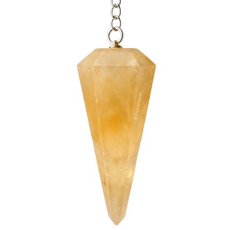 Citrine Pendulum - Premium Crystal Dowsing Pendulums