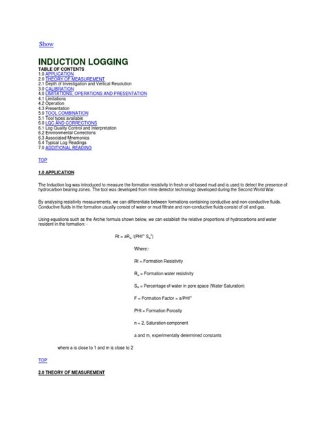 Image result for Induction Log