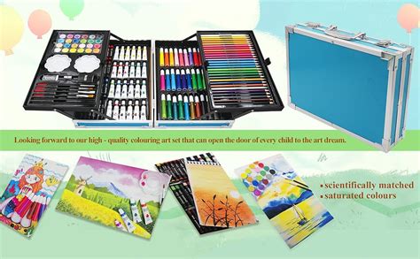 FEELHIGH 145 pcs Artist Colour Set -Multiple Kit, Professional Drawing ...