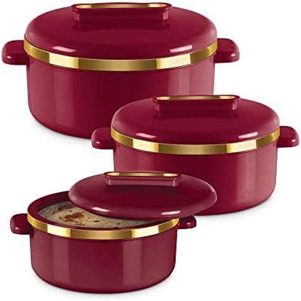 Buy MILTON Divine Jr Inner Stainless Steel Casserole (Set of 3, 430 ml ...