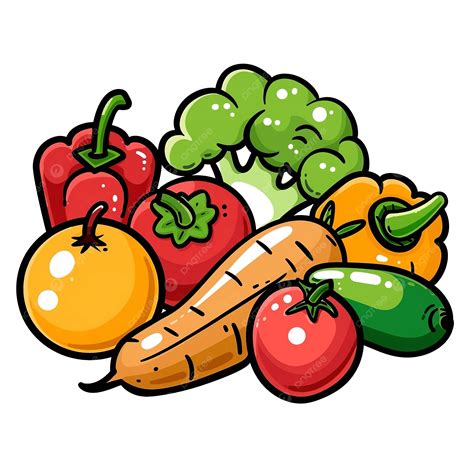 Vegetable And Fruit Vegetarian Food Symbol Cartoon, Agriculture, Awareness, Carrot PNG ...