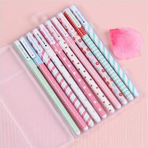 HETNIT Pack of 10 Cute Pens, Kawaii Roller Ball Fine Point Pen Set for ...