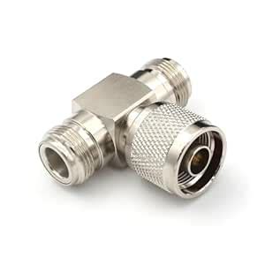 NisDeal N Male to N Female Female T Type Adapter Connector - 50 Ohm RF ...