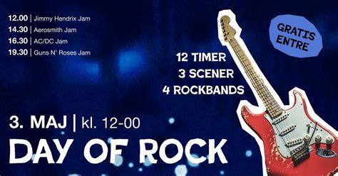 DAY OF ROCK - 4 bands - 3 scener - Gratis entré, Ved Havnen 26, 6100 ...