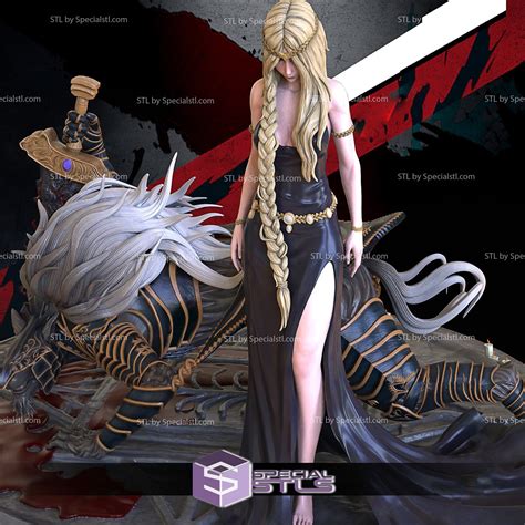 Seraphina the Eternal Queen and Varin the Black Fang Diorama STL Files | SpecialSTL