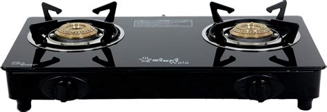 SigriWala Gas Stove 2 Burner, Auto Ignition, Thermal Tempered Glass ...