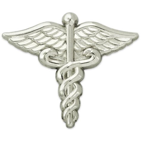 Pinmarts Medical Caduceus Lapel Pin Gold And Silver Caduceus Pins ...