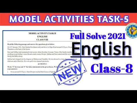 Model Activity Task Class 11 Part 8 English 的图像结果